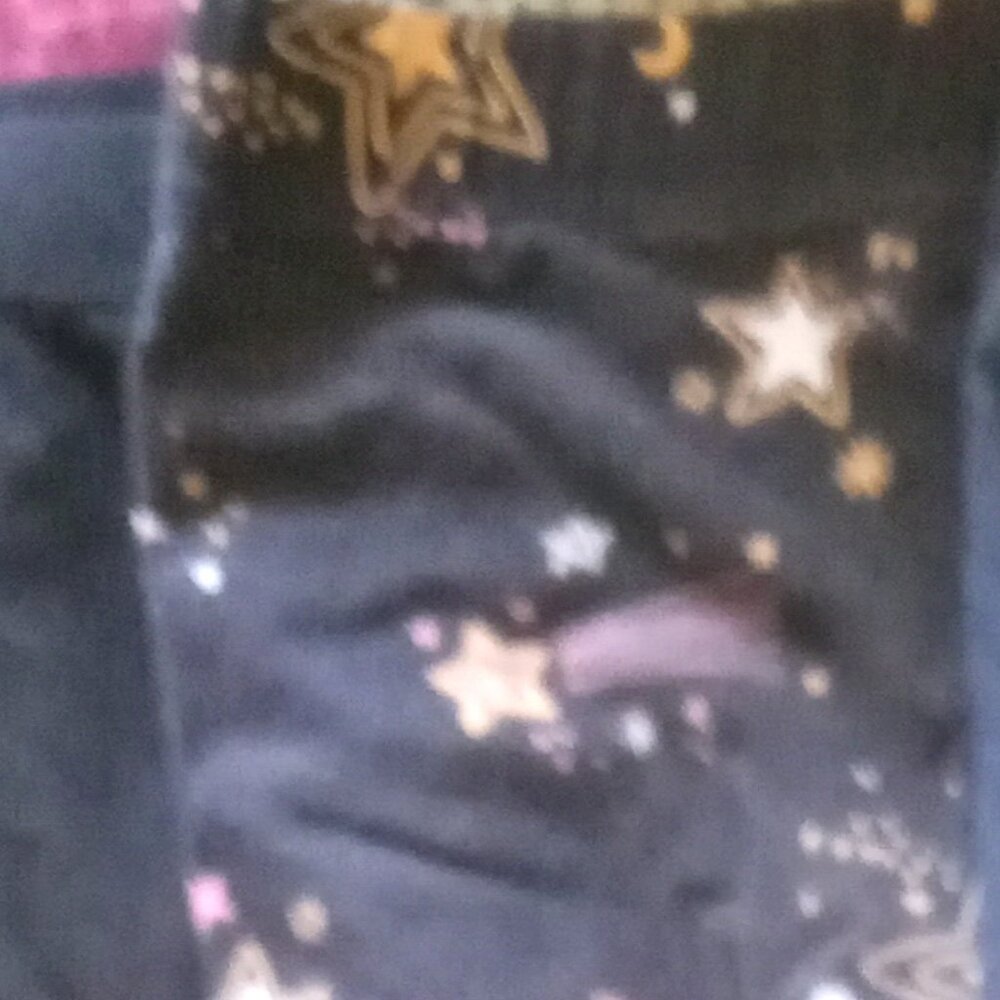 Carters Girls size 14 Black Leggings with Unicorns & Stars